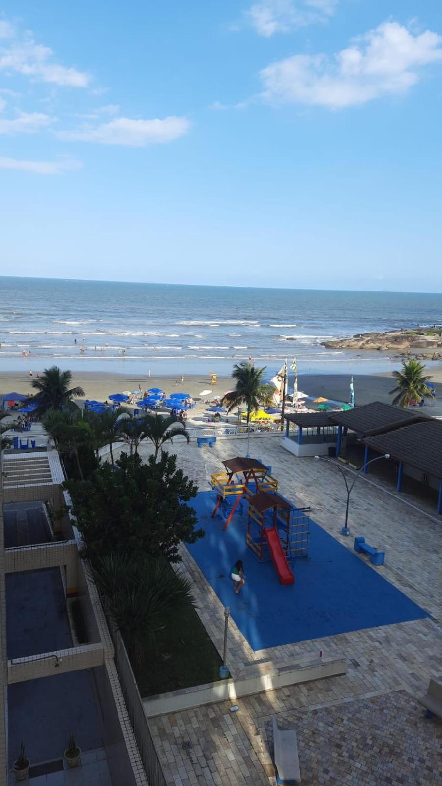 Apartamento, ampla sacada com vista para o mar! Itanhaém Exterior foto